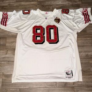 Jerry Rice San Francisco 49ers jersey Rare 50th Anniversary patch jersey